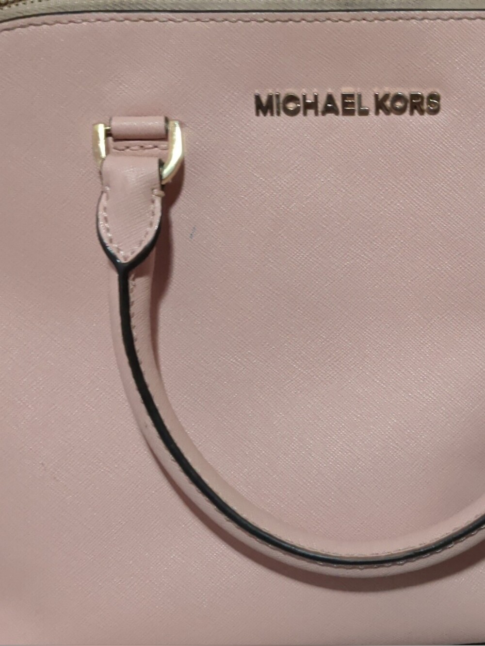 Michael Kors Blush Pink Saffiano Dome Satchel